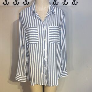 Beachlunchlounge Blue and White Striped Shirt